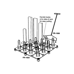 Chrome Plated Handle for Floor Rack (handle only)